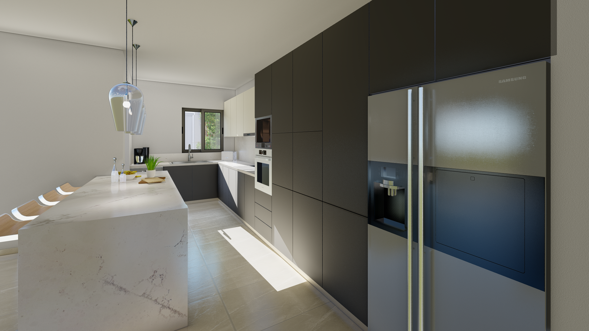 Kitchen 301 - Choice 1 - Interior visualisation